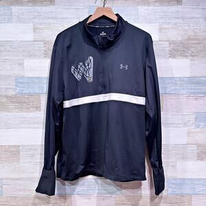 South Carolina Gamecocks Fitted 1/4 Zip Tech Pullover Black Under Armour Mens XL